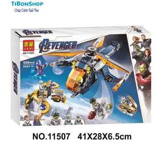 LARI 11507 Lắp ghép Máy bay trực thăng Hulk End Game - Đồ chơi Xếp hình Mô hình Iron Man