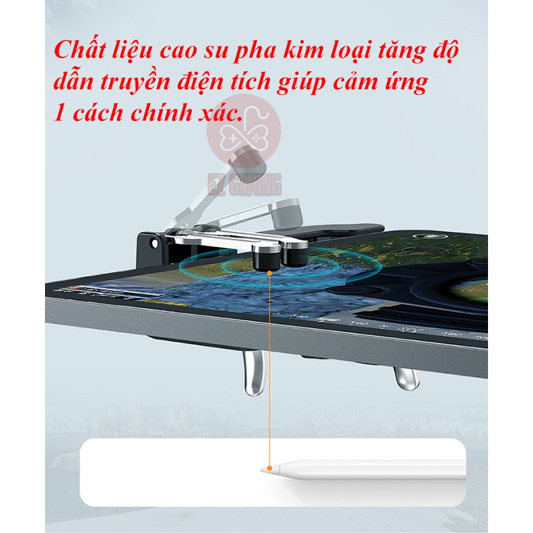 Tay cầm chơi game H11 cho Ipad, máy tính bảng, chơi game PUBG mobile, ROS, Freefire bản nâng cấp thế hệ mới