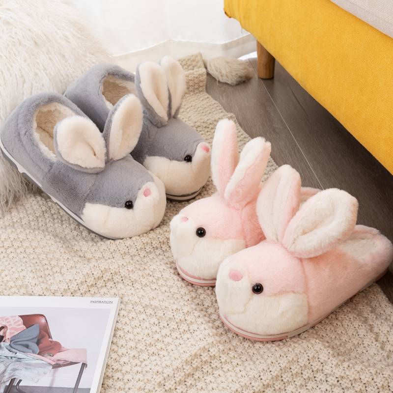 Dép Bông Đi Trong Nhà Đế Mềm Giữ Ấm Cho Ba Mẹ Và Bé