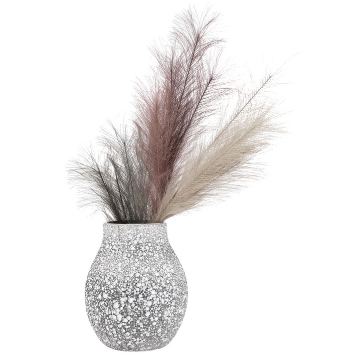 Lọ hoa | JYSK Mathias | đá dolomite | xám | DK21xC25cm