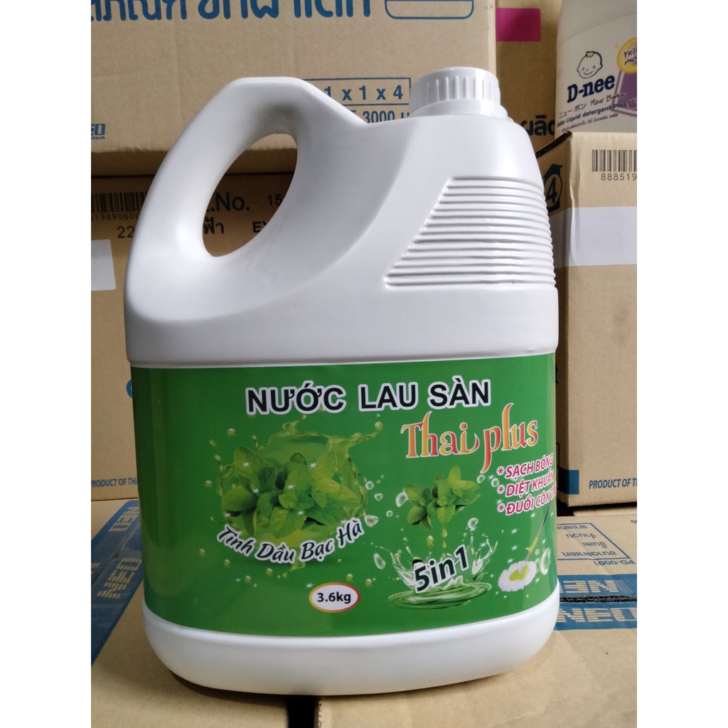 Nước Lau Sàn Tinh Dầu Bạc Hà THÁI PLUS 3600ml