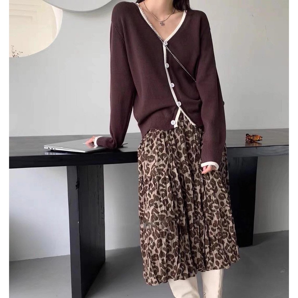 Áo cardigan len viền cổ_A2605