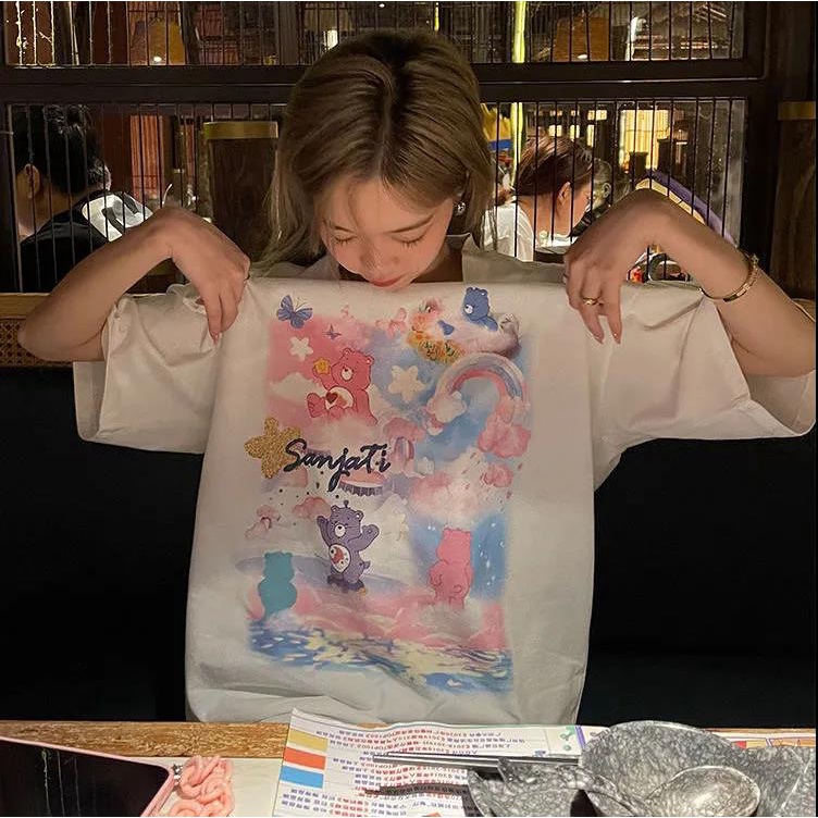 Áo thun nữ NRVP cổ tròn ngắn tay thời trang mùa hè phong cách Hàn Quốc 2022