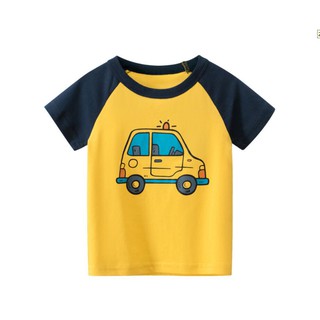 Kids Clothing Boy Round Neck Shirt Boys Tops Wear Cotton Short-sleeved New Style Cute Children Fashion
