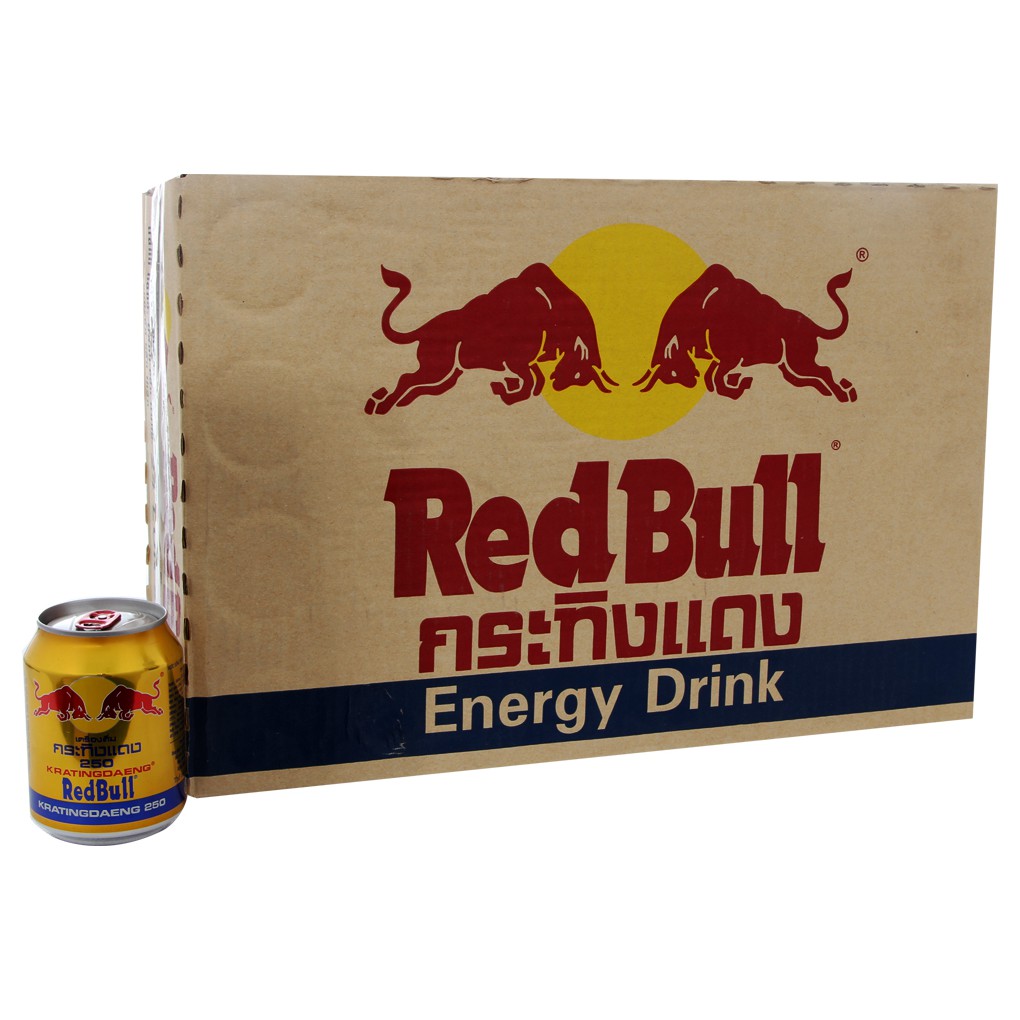 [hsd 2023] Thùng 24 lon Bò Cụng Redbull Thái 250ml