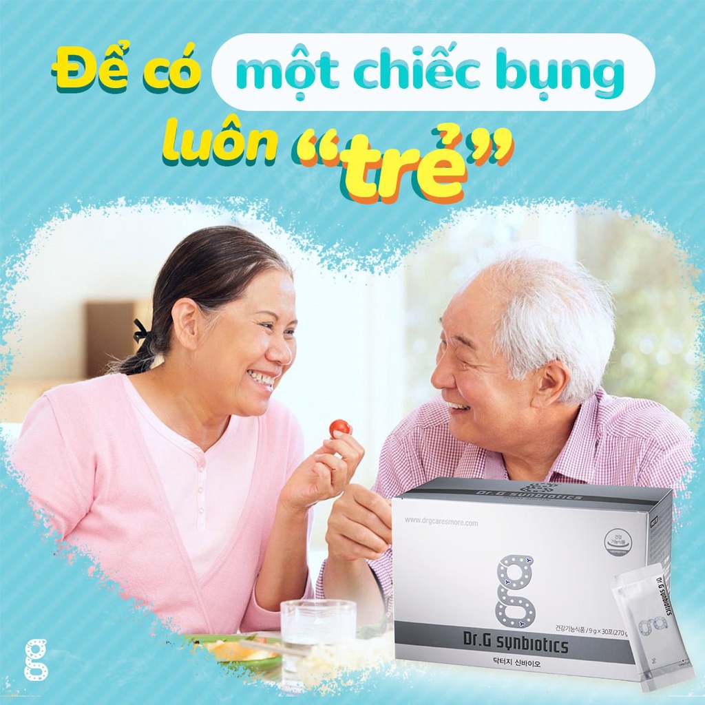 Men Vi Sinh DR.G SYNBIOTICS BIFIDO Hàn Quốc Hỗ Trợ Tiêu Hóa Cho Người Lớn Tuổi - Lẻ Gói x9g