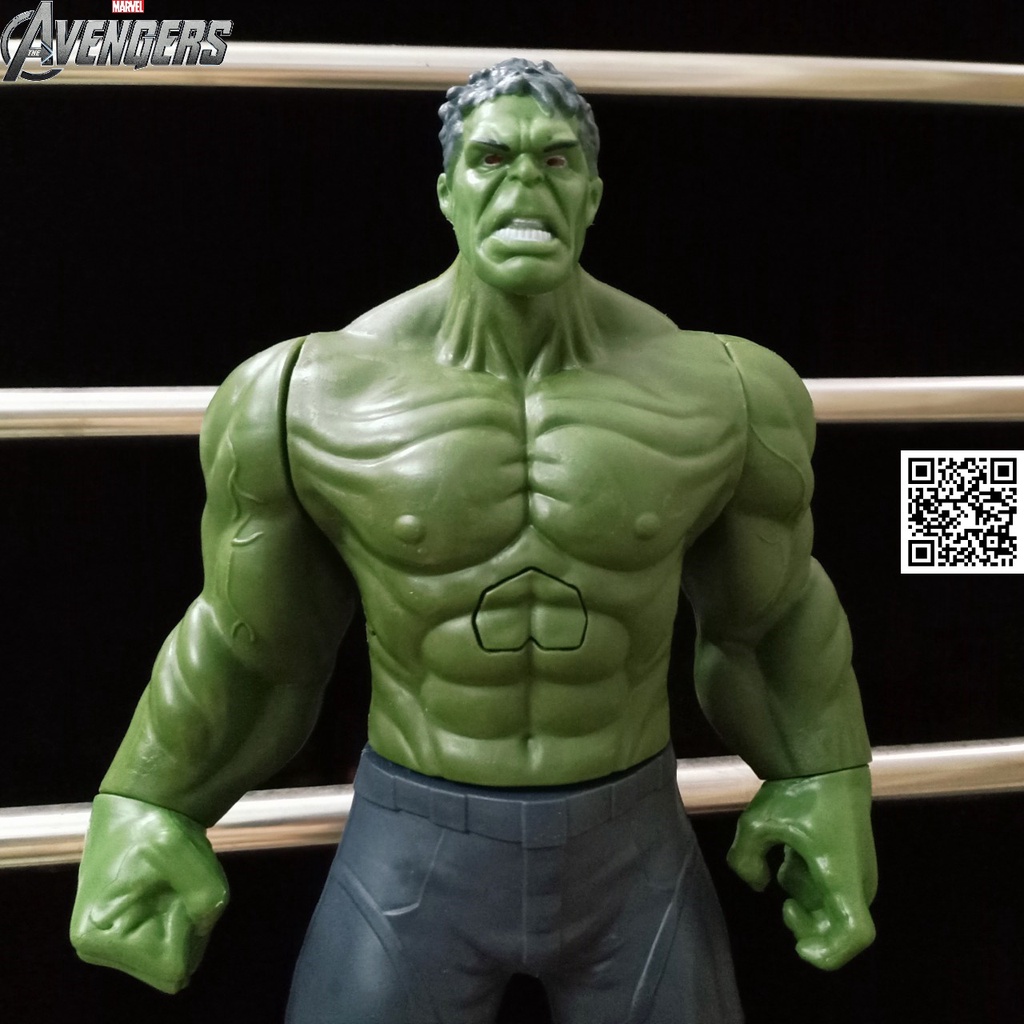1607 Mô hình to lớn khớp HULK NGƯỜI KHỔNG LỒ XANH loại lớn đèn Led marvel end game