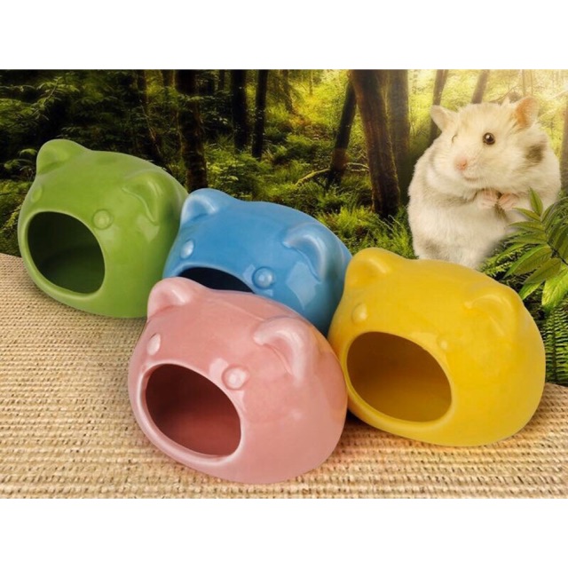 Nhà ngủ sứ cho hamster, nhà gấu mèo. Kích cỡ lớn và nhỏ