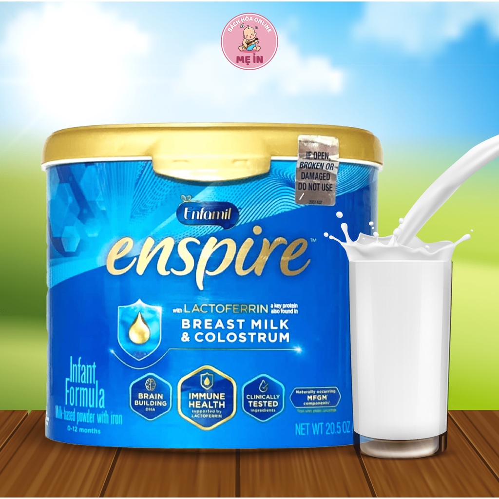 [HÀNG AIR] Sữa Enfamil Enspire xanh dành cho bé từ 0 đến 12 tháng tuổi – 581g (MẪU MỚI)