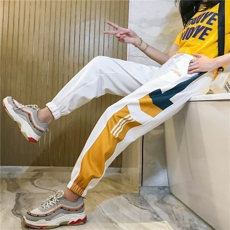 Quần Thể Thao Ống Rộng Phong Cách Hip Hop Thời Trang Hàn Quốc