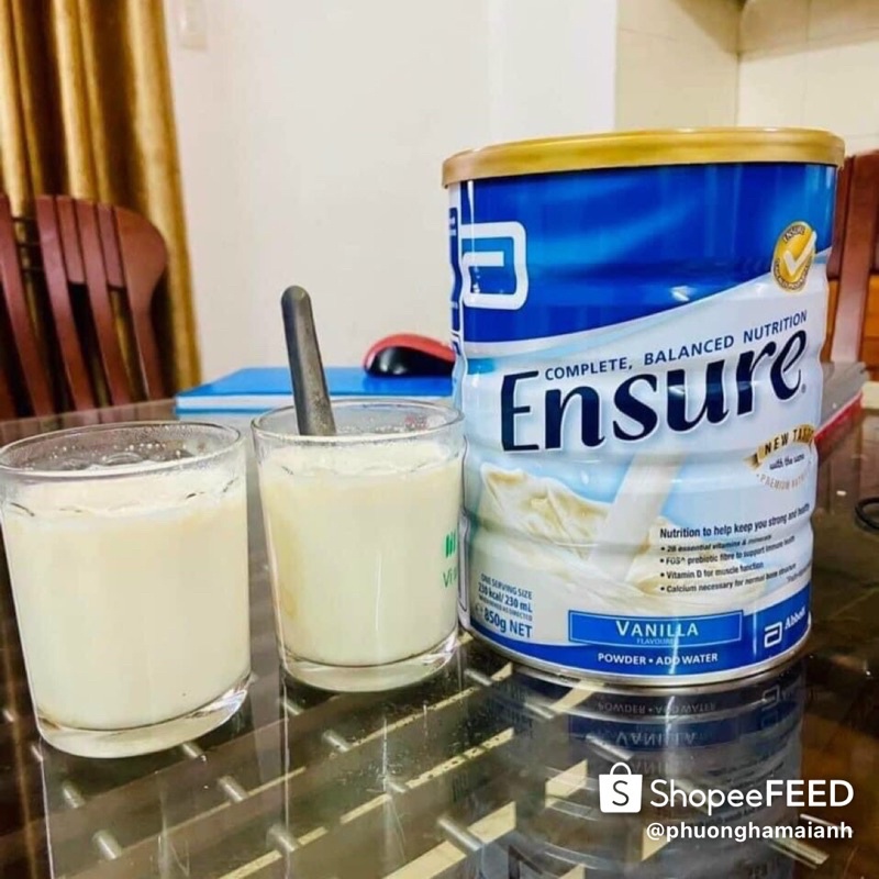 Sữa Ensure Úc Hộp 850g Hương Vanilla Chính Hãng Giá Tốt