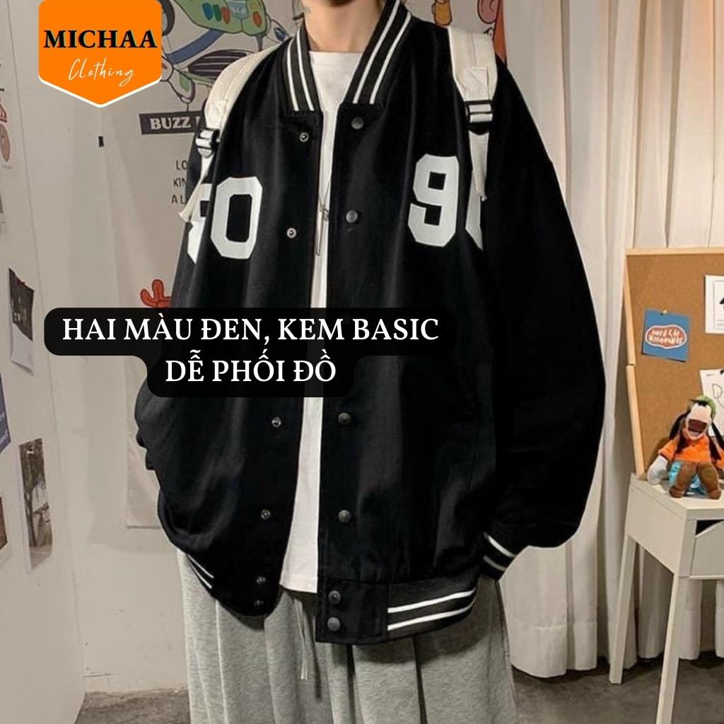 Áo Khoác Bomber Dù 8090 Nam Nữ Ulzzang Unisex 2 Lớp Kiểu Form Rộng - MICHAA