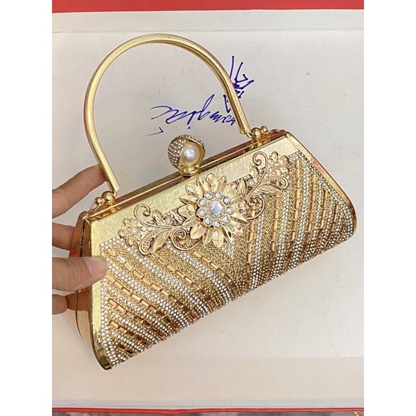 Bóp Đầm Đeo Vai Kết Hạt Thủ Công Hàng Cao Cấp Có Quai{ Nhận giao hoả tốc trong ngày khu vực tphcm}