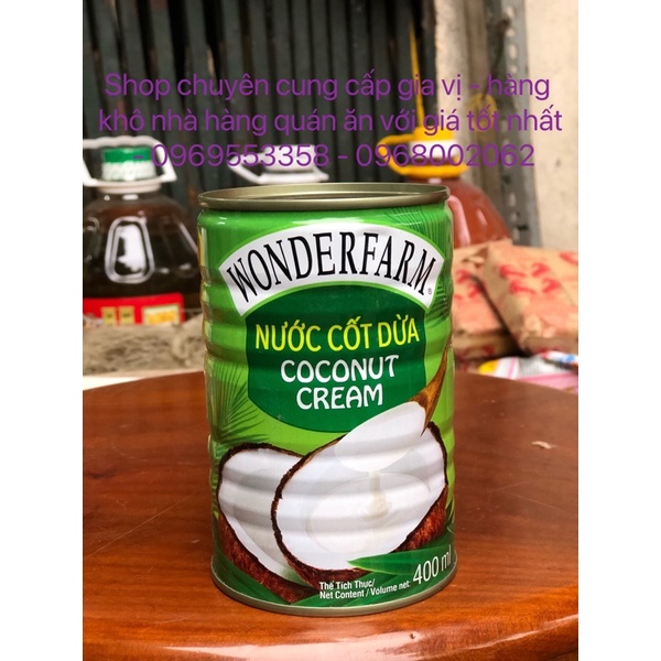 Nước cốt dừa WONDERFARM 160ml và 400ml