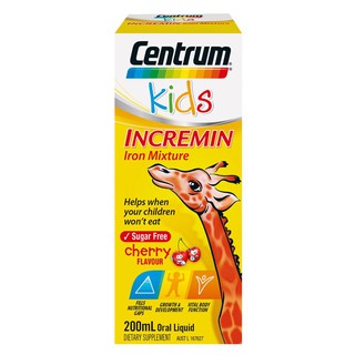 Siro cho trẻ biếng ăn Centrum Kids Incremin Iron Mixture Cherry Flavour 200ml