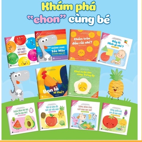 Sách Ehon- Song Ngữ Việt Anh Cho Bé Từ 0-6 Tuổi Bộ 10 Cuốn- Ehon Nhật Bản Nuôi Dưỡng Tâm Hồn Bé