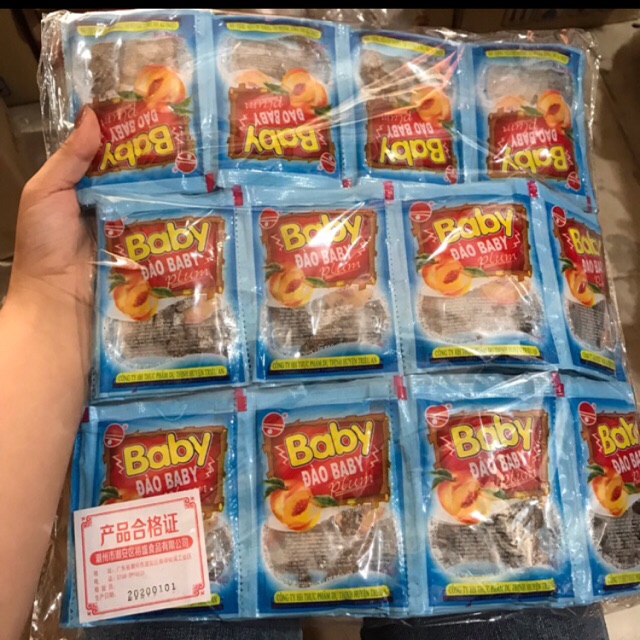 Sỉ bịch 60 gói ô mai đào baby
