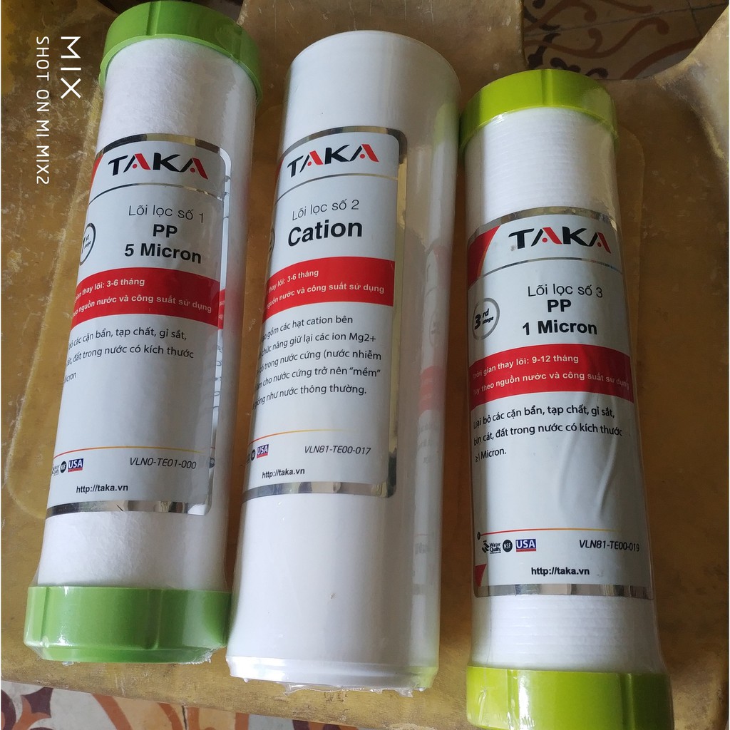 Bộ lõi lọc nước 1 2 3 Taka (dùng cho máy lọc RO) | BigBuy360 - bigbuy360.vn