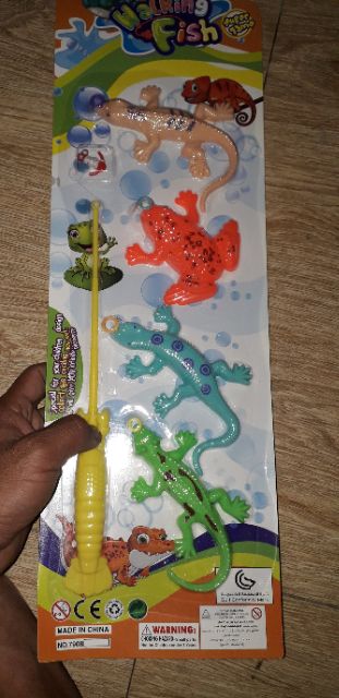 Sét đồ chơi câu ếch và cá sấu bằng nhựa