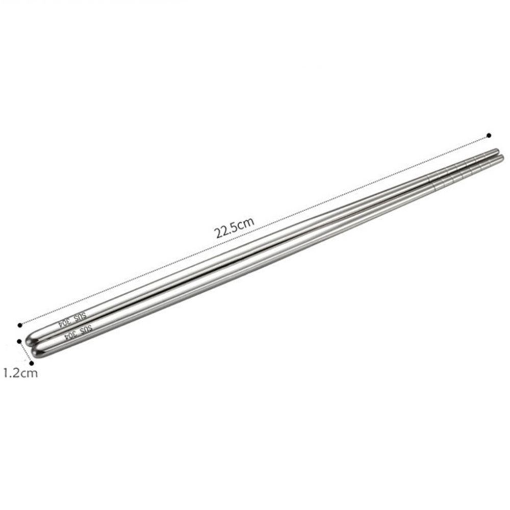 Đũa inox 304 chống trượt an toàn cho sức khỏe