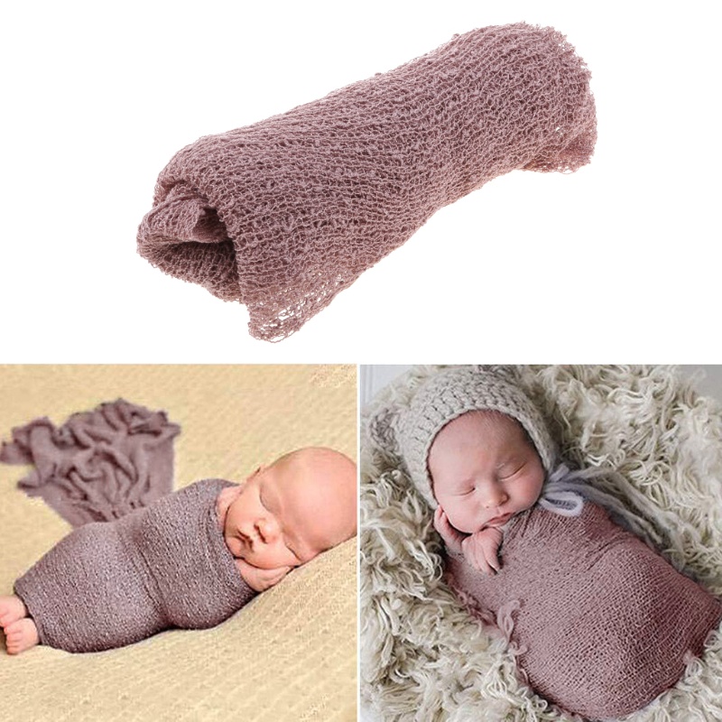 Chăn Quấn Kèm Băng Đô Siêu Bền Dùng Làm Đạo Cụ Chụp Ảnh Cho Bé