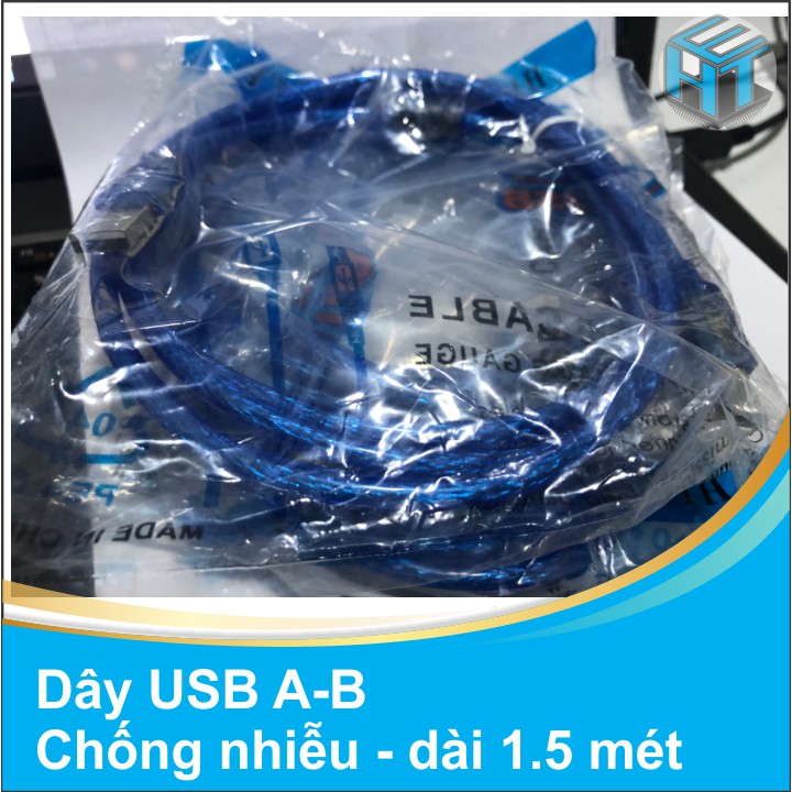 DÂY USB A-B CHỐNG NHIỄU DÀI 1.5 MÉT