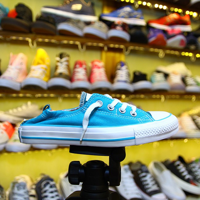 Giày Converse shoreline thấp cổ vải xanh CTVX45