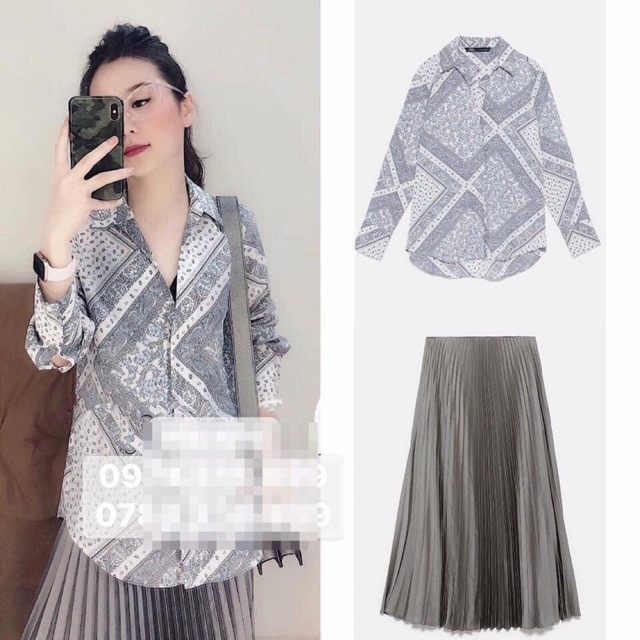Sơmi hoạ tiết