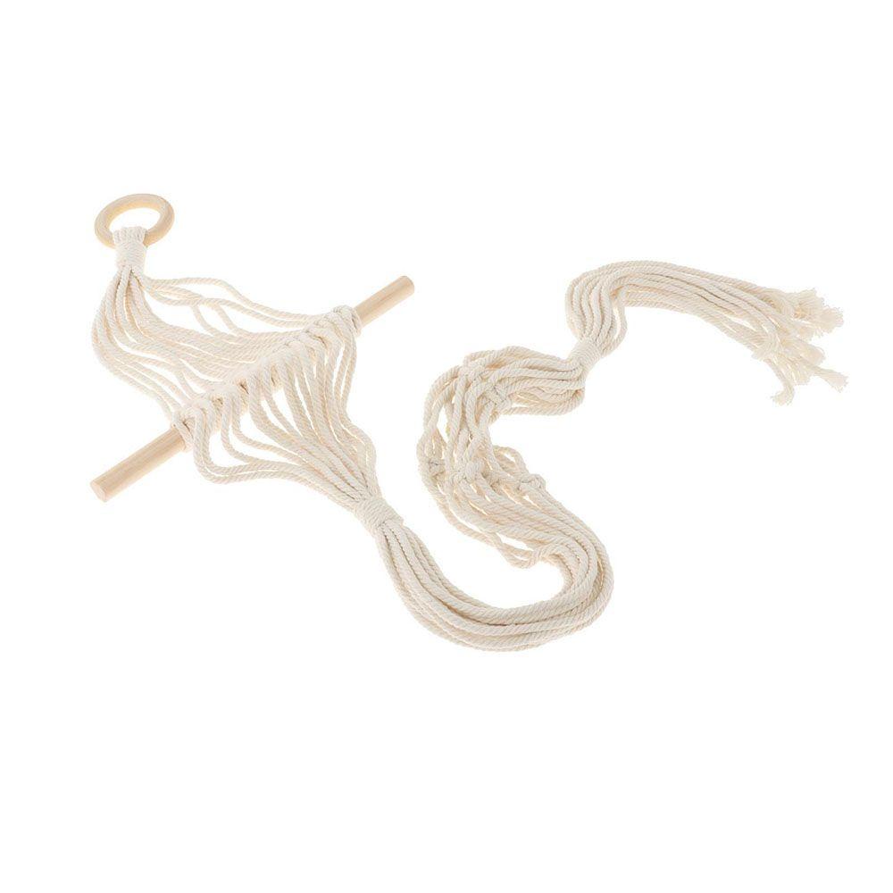 Giá Đỡ Chậu Hoa Bằng Dây Cotton Bện Treo Tường Trang Trí