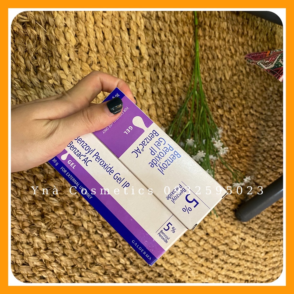 Benzoyl peroxide 5% - Benzac 5% - Chấm Mụn