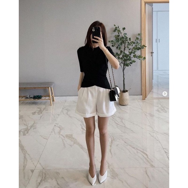 Quần Short Nữ Cạp Cao