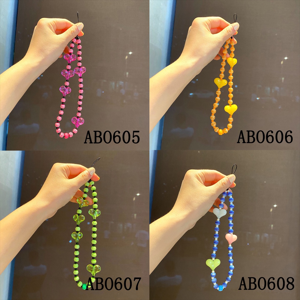 Dây Đeo Cổ Tay Điện Thoại Đính Hạt Phong Cách Bohemian
