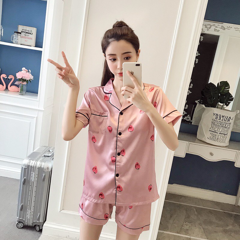 Đô bộ pyjama nữ cộc tay dễ thương đang hot nhất hiện nay mẫu mã mới