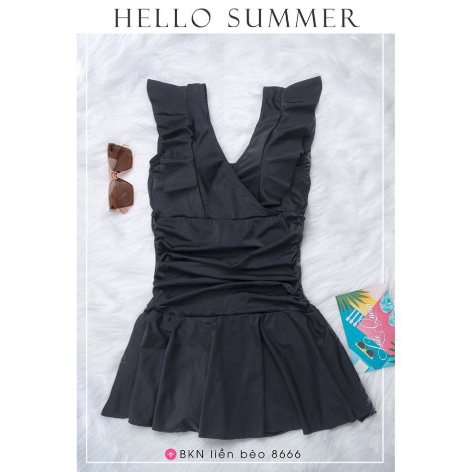 Bikini Váy Bèo Vai ❣️[FREESHIP]❣️ Bộ đồ bơi nữ cao cấp kín đáo sang chảnh BKN8666  ྇ | BigBuy360 - bigbuy360.vn