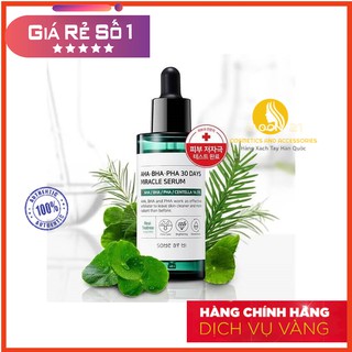 Tinh chất ngừa mụn hiệu quả cho da mụn Some By Mi AHA-BHA-PHA 30 Days Miracle Serum 50ml Auth Hàn Quốc