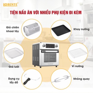 Nồi chiên không dầu Lorente LT-1600 (16L)(Tặng kèm bộ xiên thịt nướng)