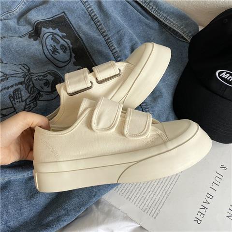 Giày JSC vải canvas quai dán dễ phối đồ thời trang dành cho nữ