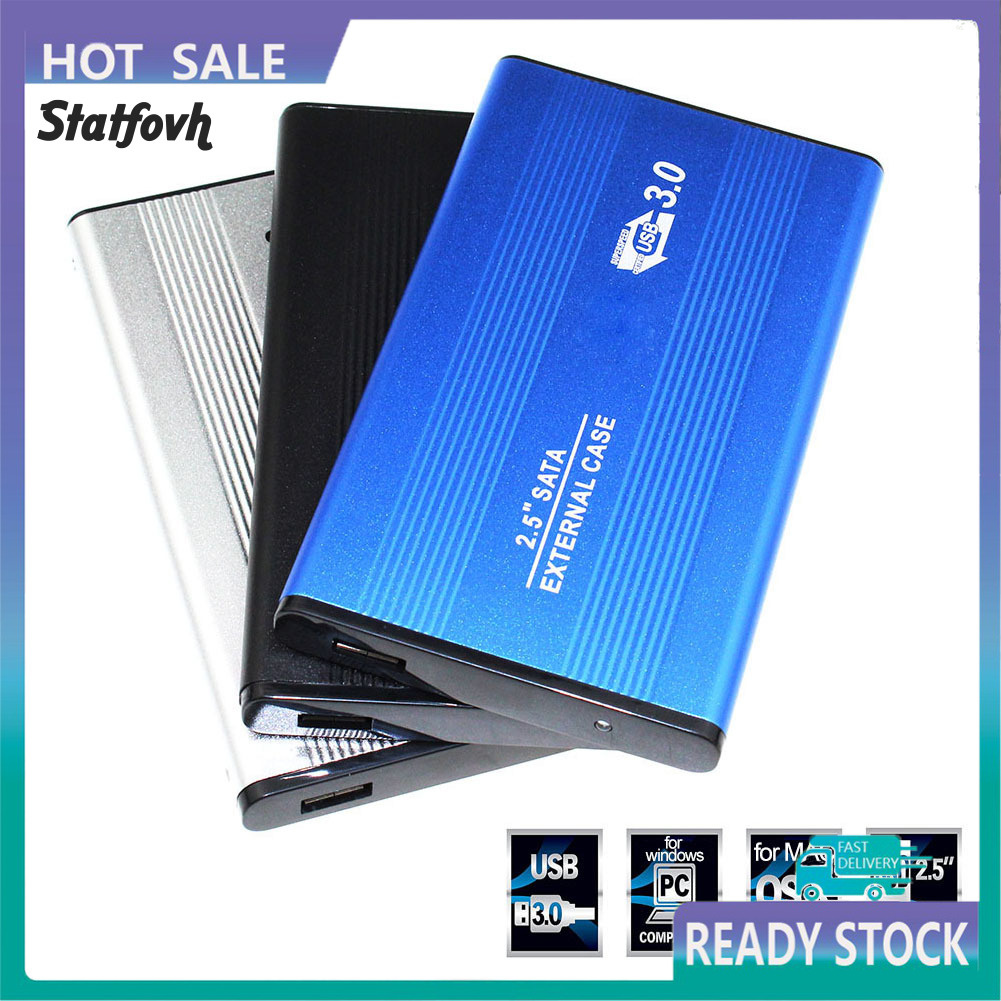 Hộp Đựng Ổ Cứng Ngoài Usb 3.0 / 2.0 Hdd Ssd 2.5inch Sata Bằng Kim Loại