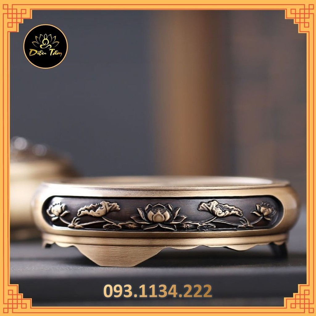 Đôn Chân Đế Lư Hương Đồng Nguyên Khối