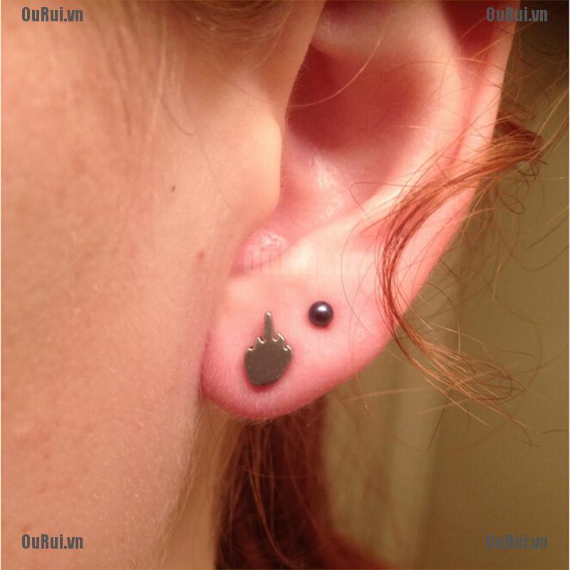 Bộ 2 Bông Tai Bằng Thép Không Gỉ Phong Cách Cho Nam Và Nữ