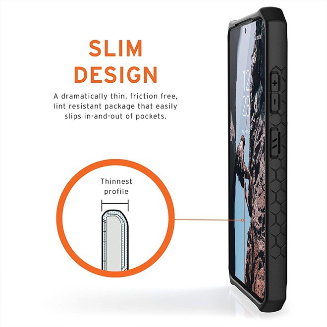Ốp Điện Thoại Sợi Carbon Chống Vỡ Cho UAG Monarch BlackGalaxy S22 Ultra / S23 Ultra 5G PLUS
