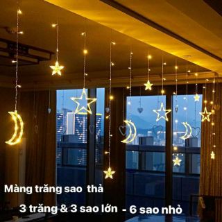 DÂY ĐÈN TRANG TRÍ NOEL - MÀNG TRĂNG SAO THẢ