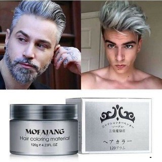 Sáp Vuốt Nhuộm Tóc Màu Xám Khói Cao Cấp MOFAJANG Nhật Bản 120g Chính Hãng