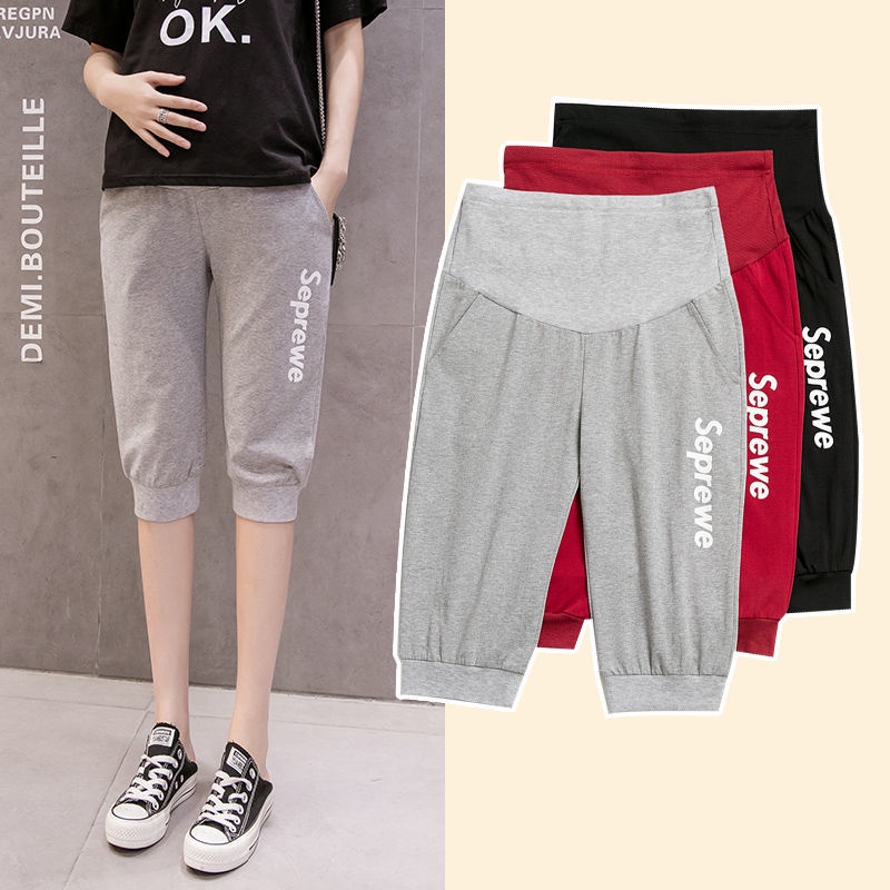 Quần Lửng Legging 7 Tấc Co Giãn Thời Trang Dành Cho Bà Bầu