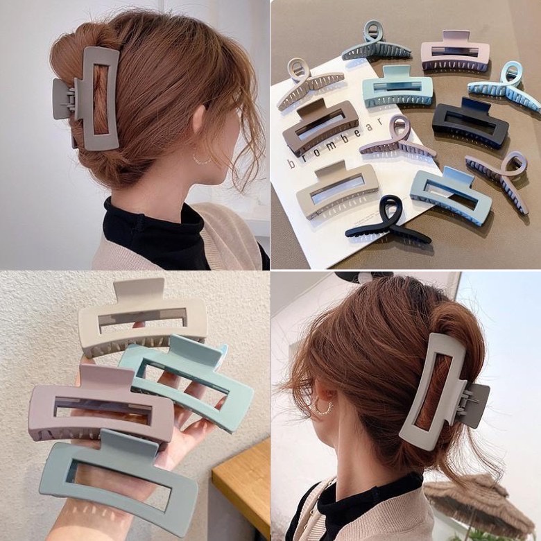 Kẹp tóc nữ nhám đơn giản NPPK005