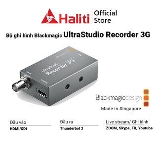 Bộ ghi video kết nối camera với máy tính Blackmagic UltraStudio Recorder 3G - Haliti Official Store thumbnail