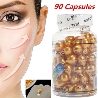 [Hàng mới về] Chai Tinh Chất 90 Viên Chống Nếp Nhăn Tránh Lão Hóa Dưỡng Ẩm Chăm Sóc Da Mặt