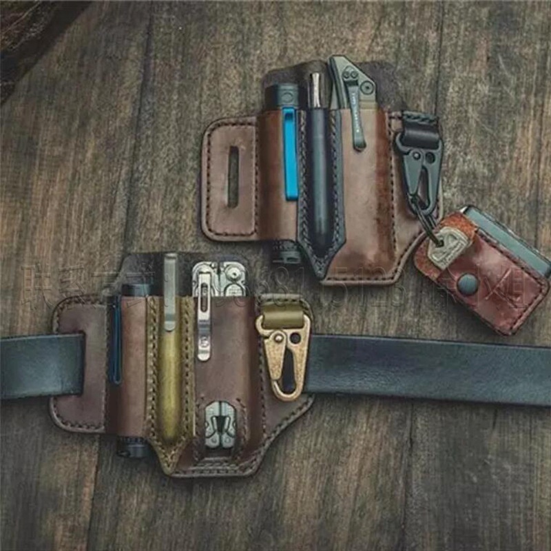 Túi Da Bò / PU Đựng Chìa Khóa Đa Năng Đeo Thắt Lưng Tiện Dụng