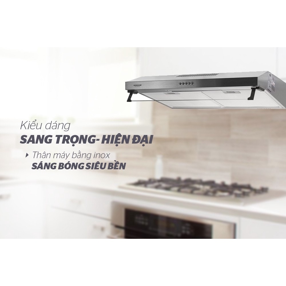 Hút mùi kính thẳng 70cm Sunhouse SHB6118I
