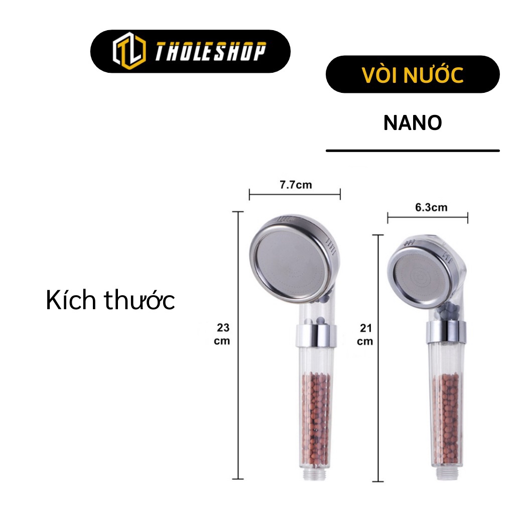 Bộ Vòi sẽ tăng áp GIGAHOME Vòi tắm Nano hoa sen tạo áp suất, sử lý công nghệ Nano tiêu diệt mọi vi khuẩn trong nước 2583